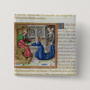Esther 15 Cm Square Badge