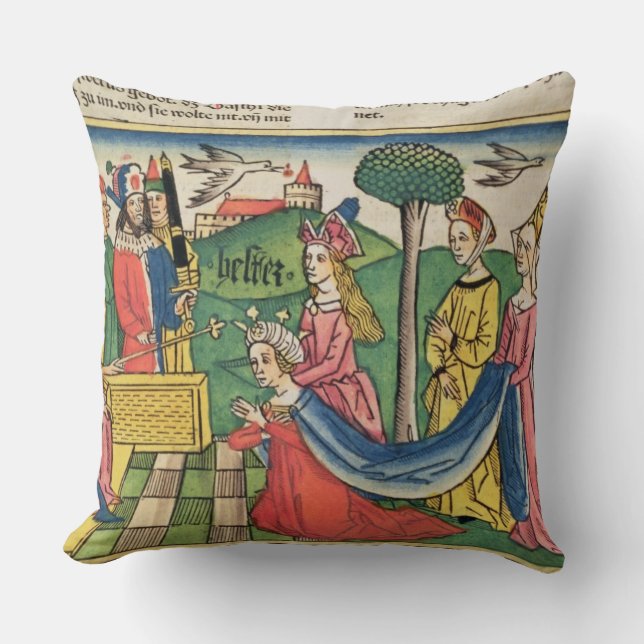 Esther 2 15-18, Esther is chosen to be Queen by th Cushion (Front)
