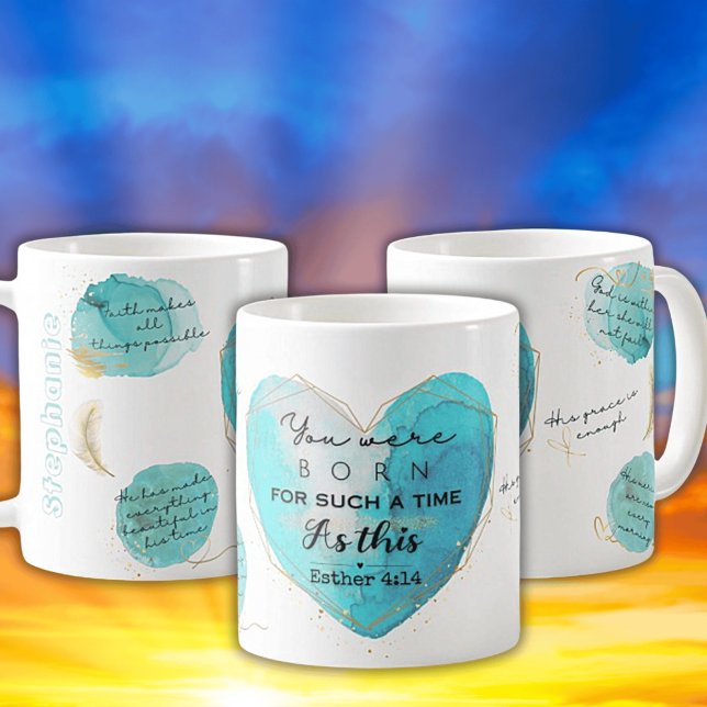 Esther 4:14 Bible Verse Spiritual Ceramic Mug (Creator Uploaded)