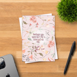 Esther 4:14 Christian Bible Verse Art Acrylic Invitations