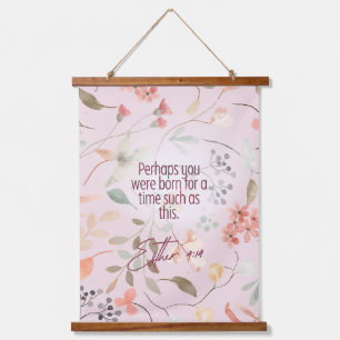 Esther 4:14 Christian Bible Verse Art Hanging Tapestry