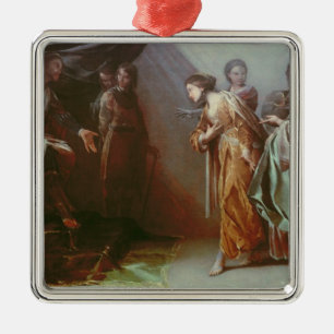 Esther and Ahasuerus Metal Ornament
