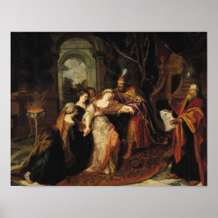 Esther before Ahasuerus, before 1697 Poster