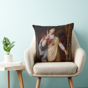 Esther by Hugues Merle Cushion