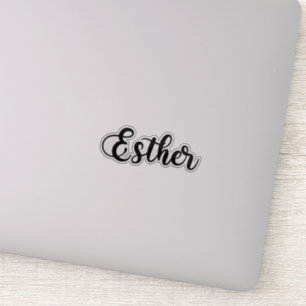 Esther Name - Handwritten Calligraphy
