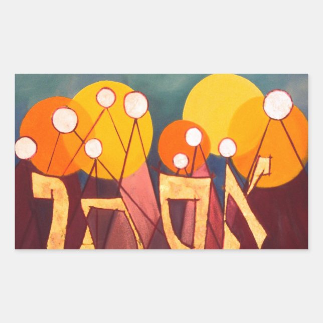 Esther Rectangular Sticker (Front)