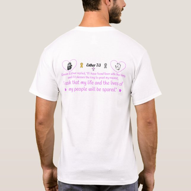 Esther's Miracle Men's T-Shirt (Back)