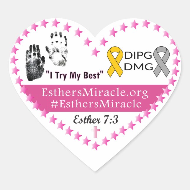 Esther's Miracle Stickers - hearts (Front)