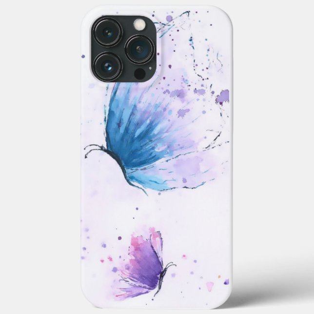 Esthetic Butterfly Watercolour Iphone Case  (Back)