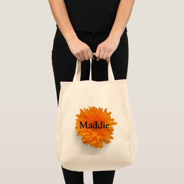 Esthetic Sunflower name customized Tote Bag (Front (Product))