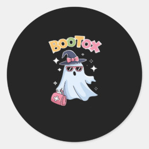 Esthetician Botox Halloween Aesthetic Nurse Plasti Classic Round Sticker