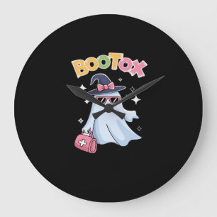 Esthetician Botox Halloween Aesthetic Nurse Plasti Large Clock