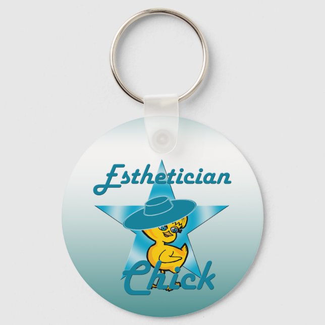 Esthetician Chick #7 Key Ring (Front)