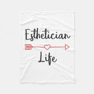 Esthetician life fleece blanket