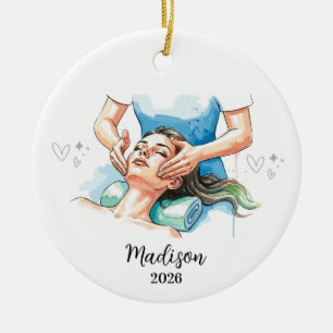 Esthetician Ornament, gift for salon Ceramic Ornament