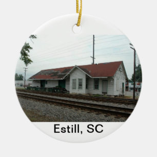 Estill Depot Ceramic Ornament