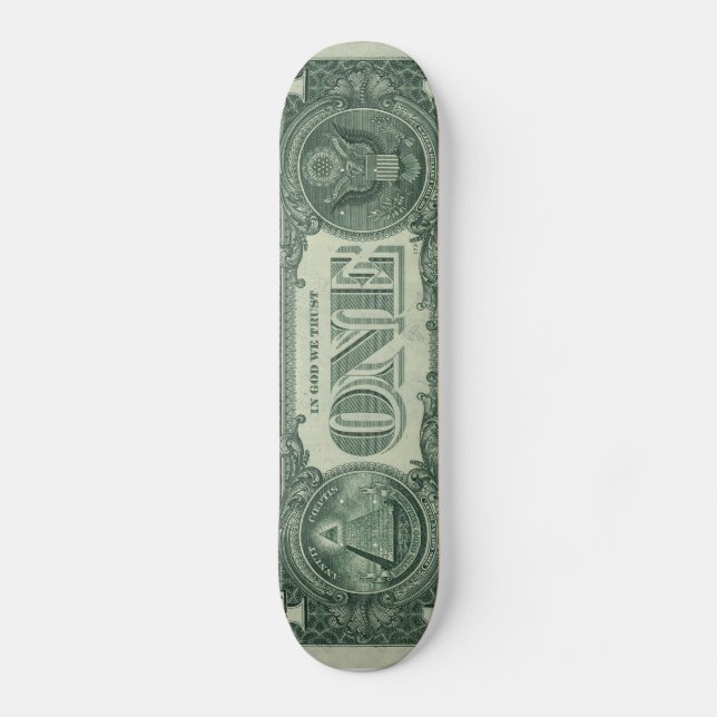 Estilo: 7 7/8"  ONE DOLLAR DESIGN Skateboard (Front)