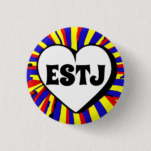 ESTJ MBTI 3 Cm Round Badge