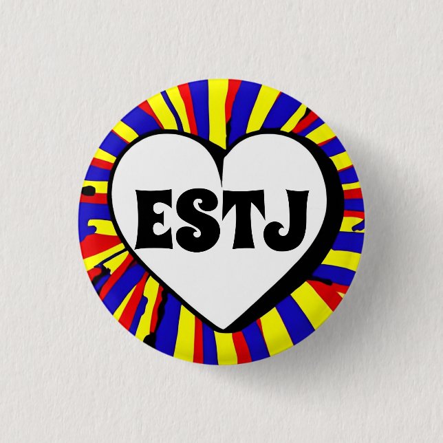 ESTJ MBTI 3 Cm Round Badge (Front)