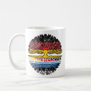 Estland Estnisch Deutsch Deutschland Baum Wurzel Coffee Mug