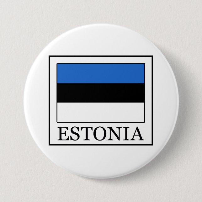 Estonia 7.5 Cm Round Badge (Front)