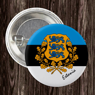 Estonia button, patriotic Estonian Flag fashion 3 Cm Round Badge