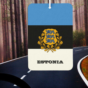 Estonia Car Air Freshener, Estonian Flag Freshener