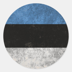 Estonia Classic Round Sticker