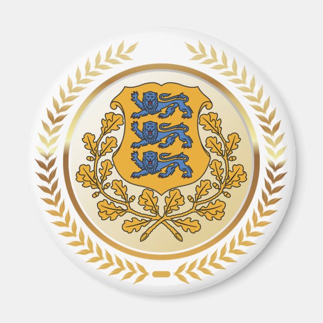 Estonia Coat of Arms Magnet (Front)