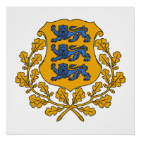 Estonia country coat arms symbol emblem flag