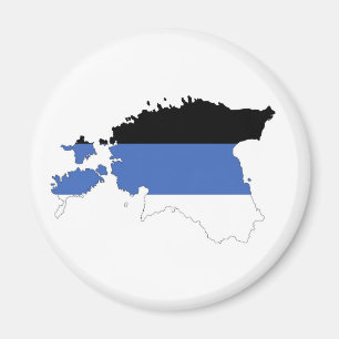 estonia country flag map shape symbol magnet