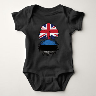 Estonia Estonian British UK United Kingdom Britain Baby Bodysuit