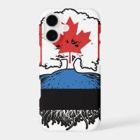 Estonia Estonian Canadian Canada Tree Roots Flag