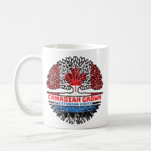 Estonia Estonian Canadian Canada Tree Roots Flag Coffee Mug