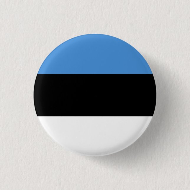 Estonia (Estonian) Flag 3 Cm Round Badge (Front)