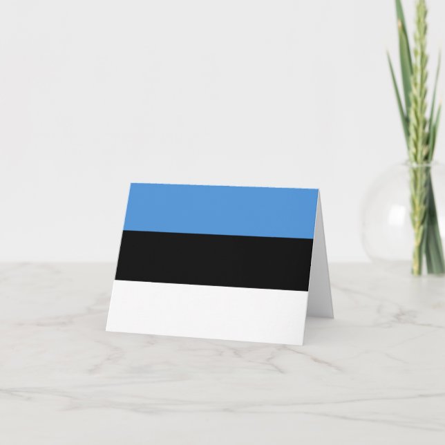 Estonia (Estonian) Flag Card (Front)