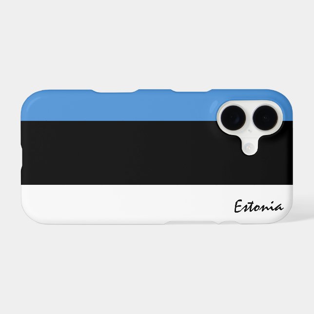 Estonia & Estonian Flag fashion, travel / sports (Back (Horizontal))