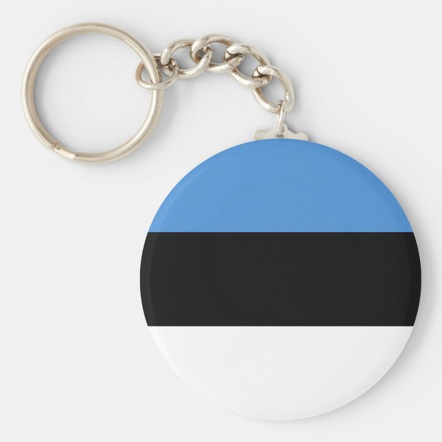 Estonia (Estonian) Flag Key Ring (Front)