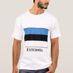 Estonia (Estonian) Flag T-Shirt