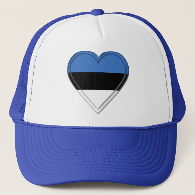 Estonia Estonian Flag Trucker Hat (Front)