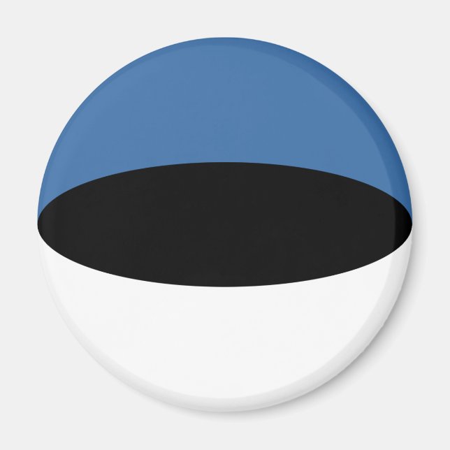 Estonia Fisheye Flag Magnet (Front)