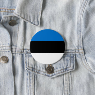 Estonia flag 7.5 cm round badge