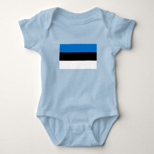 Estonia Flag Baby Bodysuit