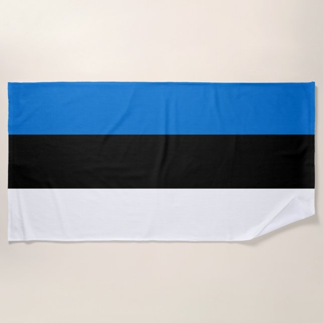 Estonia flag beach towel (Front)