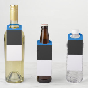 Estonia flag bottle tag