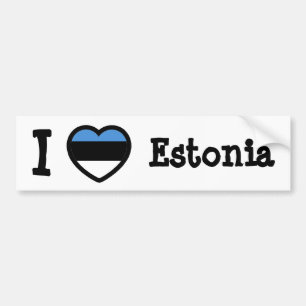 Estonia Flag Bumper Sticker