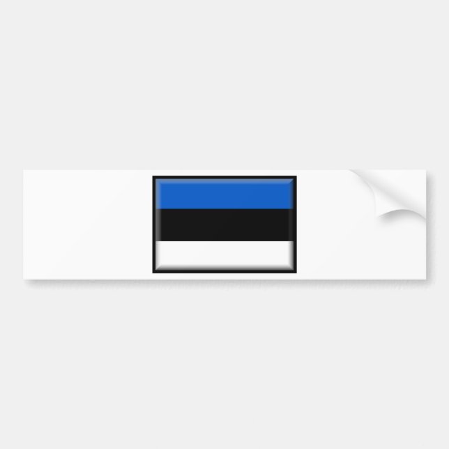 Estonia Flag Bumper Sticker (Front)