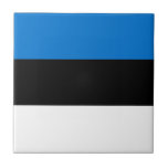Estonia Flag Ceramic Tile<br><div class="desc">Patriotic flag of Estonia.</div>