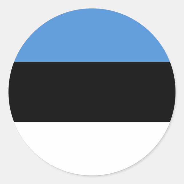 Estonia Flag Classic Round Sticker (Front)