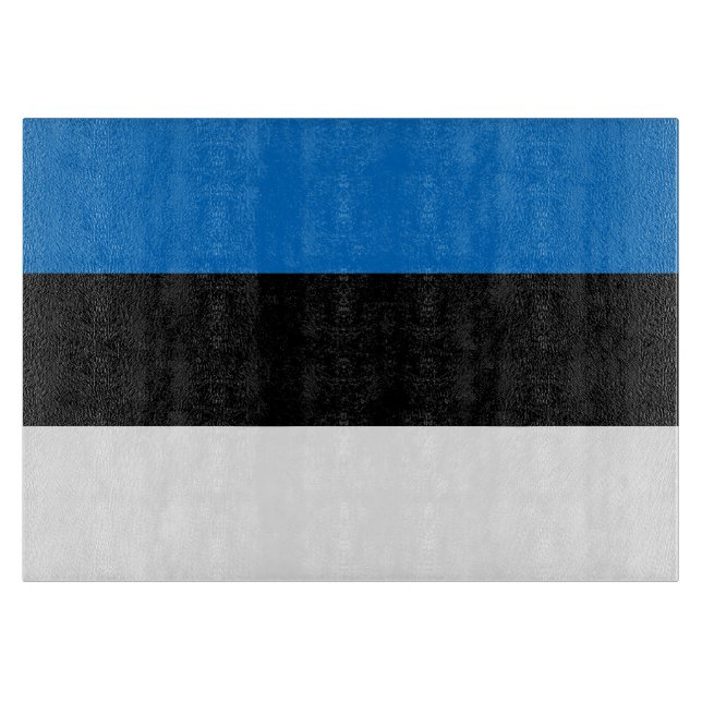 Estonia flag cutting board (Front)